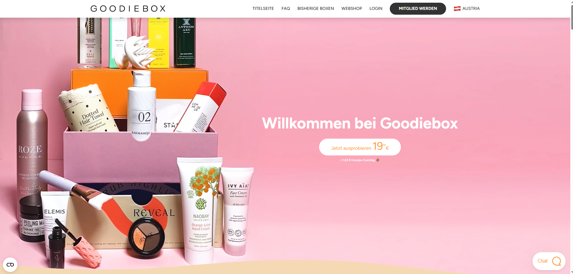 ByGoodieBox app screens