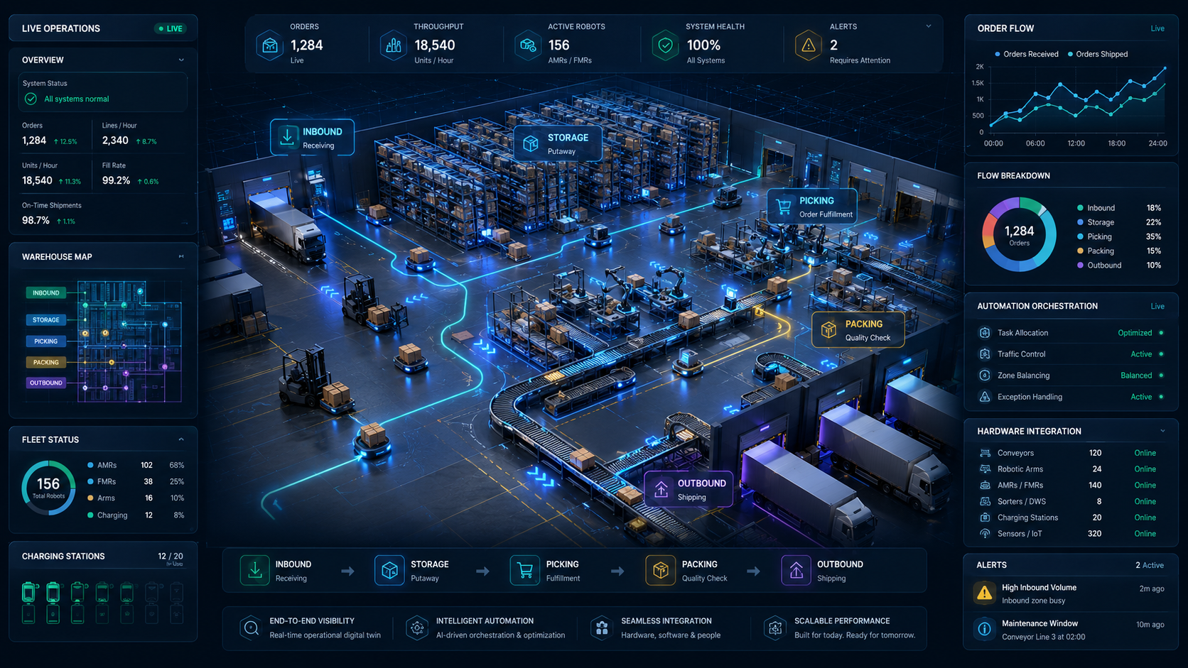 Intelligent warehouse management system