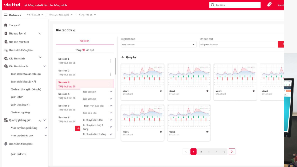 Viettel Cloud platform detail view